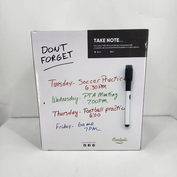 Cooluli  Vibe Versatile Food Beauty W/ Whiteboard 15 L Mini Fridge New In Box - Picture 3 of 6